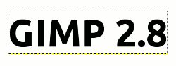 GIMP выделенный лассо